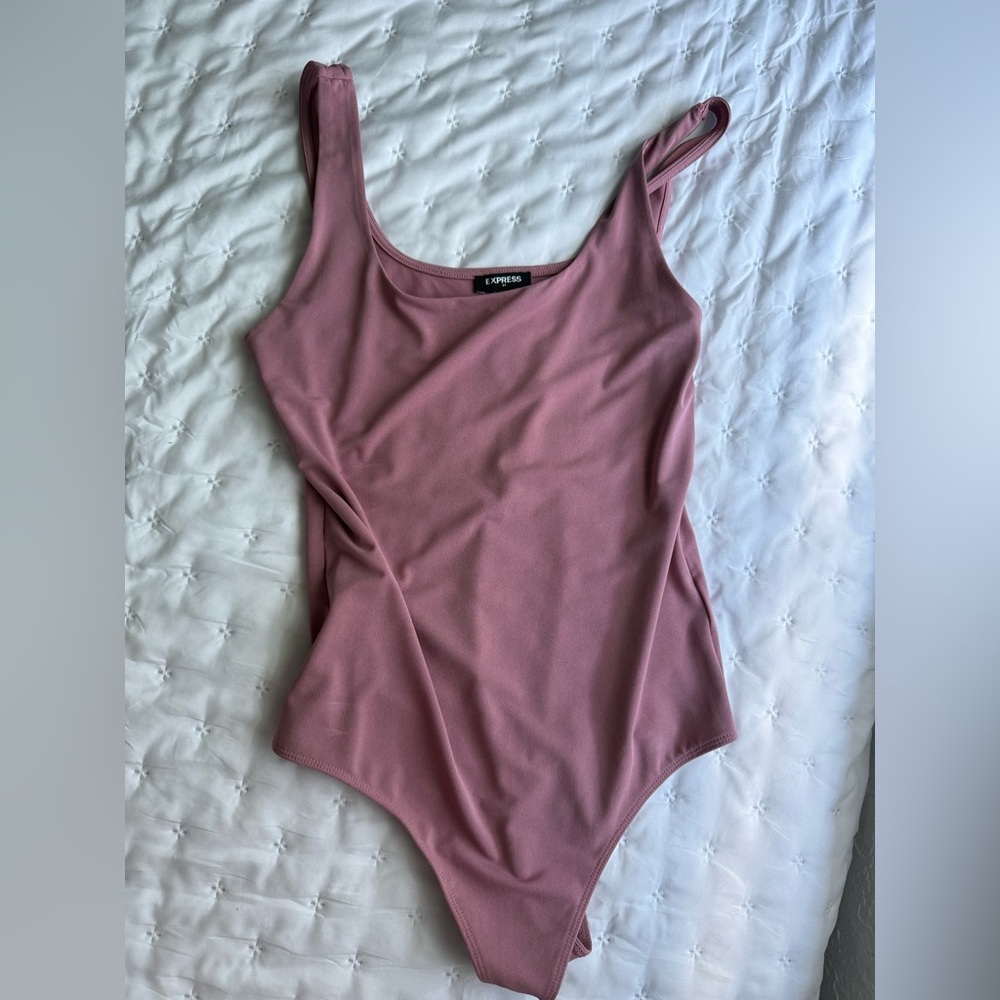Express Dusty Rose Bodysuit
